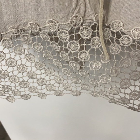 Linen beige tank style Top and dress pants set - Picture 4 of 4